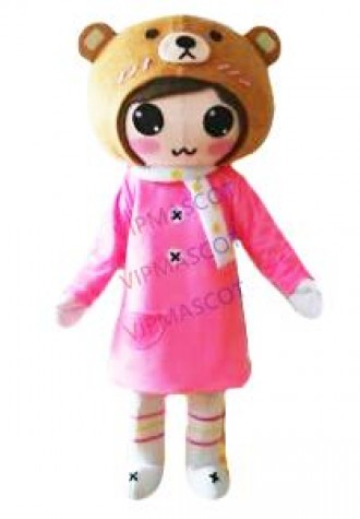 Girl Mascot Costume Cosplay Party Game Dress Outfit Advertising Halloween Adult