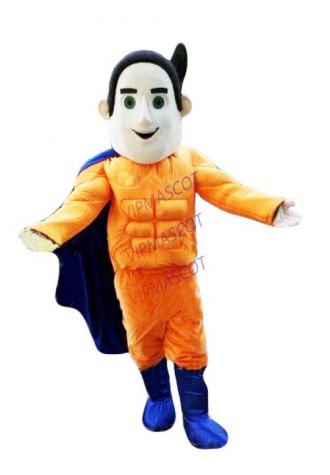 Superman Mascot Costume Suit Cosplay Party Game Dress Outfit Halloween Adult