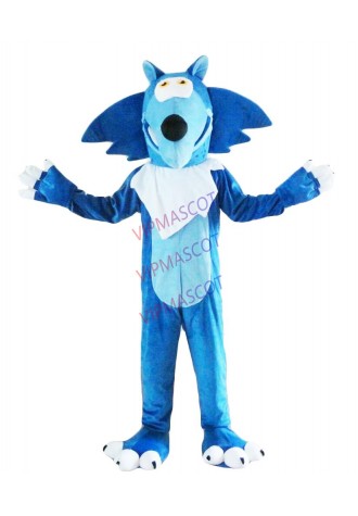 Halloween Blue Wolf Mascot Costume Cosplay Party Outfits Clothing Carnival Adult