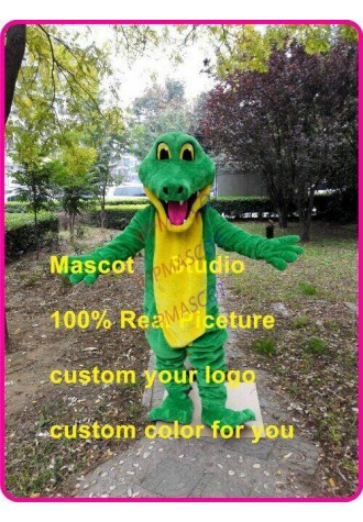 Crocodile Mascot Costume Cosplay Party Fancy Dress Outfit Advertising Parade