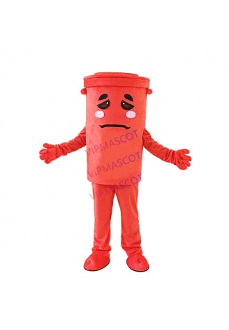 Trash Can Mascot Costume Suit Cosplay Party Game Dress Outfit Halloween Adult