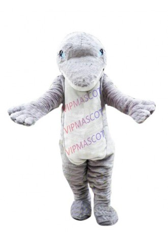 Grey Shark Mascot Costume Suit Cosplay Party Game Dress Outfit Halloween Adult