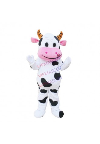 COW Mascot Costume Cosplay Party Game Dress Outfit Advertising Halloween Adult