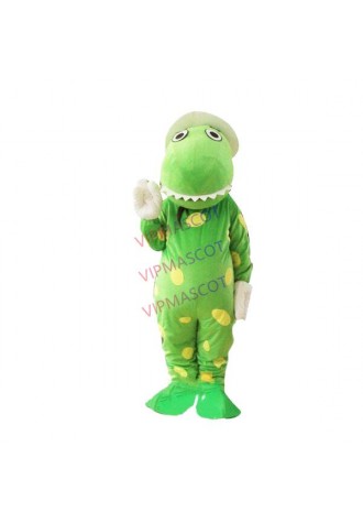 Green Dorothy The Dinosaur Mascot Costume Halloween Cosplay Party Game Dress Usa