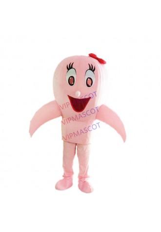 Pink Dolphin Mascot Costume Fancy Dress Adult Outfit Animal Cosplay Reenactments