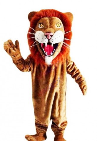 Red Hair Lion Mascot Costume Cosplay Party Game Dress Outfit Halloween Adult