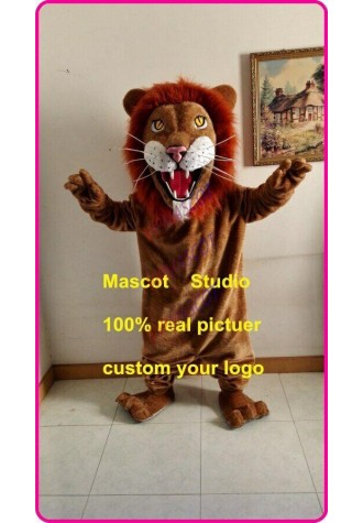 Red Hair Lion Mascot Costume Cosplay Party Game Dress Outfit Halloween Adult