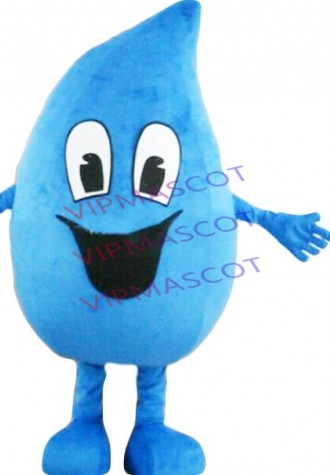 Red Blue Drop Blood Mascot Costume Suit Cosplay Party Dress Adult Advertising