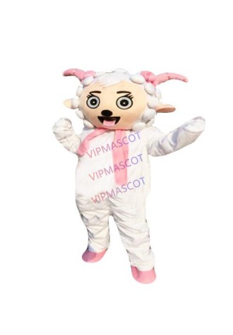 Cute Adult Sheep Mascot Costume Suit Cosplay Party Fancy Dress Outfit Halloween