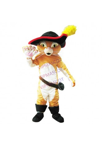 Adult Puss The Boots Cat Mascot Costume Party Costumes Carnival Costumes A+