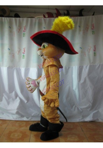 Adult Puss The Boots Cat Mascot Costume Party Costumes Carnival Costumes A+