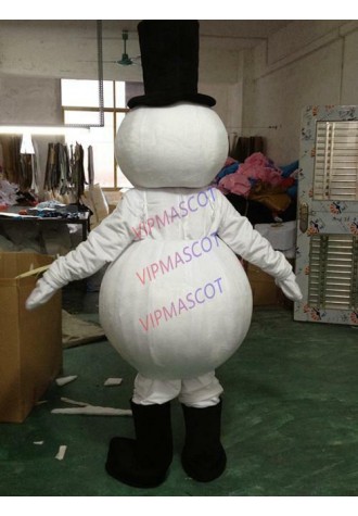 Snowman High Quality Adult Cartoon Walking Mascot Halloween Party Costume Unisex