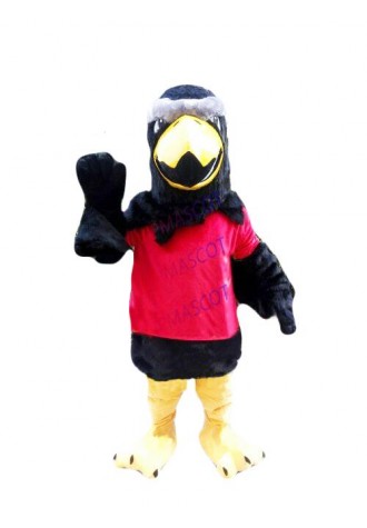 Black Eagle Mascot Costume Cosplay Animal Party Fancy Dress Outfit Adults Parade