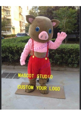 Pig  Mascot Costume Cosplay Party Game Dress Outfit Advertising Halloween Adult