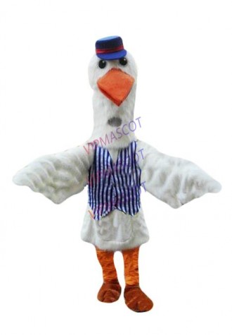 Stork Mascot Costume Cosplay Party Game Dress Outfit Advertising Halloween Adult
