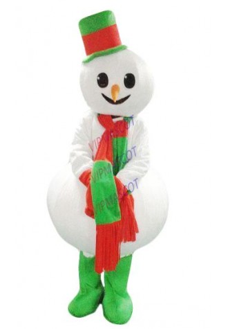 Snowman Mascot Costume Street Display Cosplay Dress Adult size Party Unisex Suit