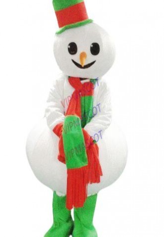 Snowman Mascot Costume Street Display Cosplay Dress Adult size Party Unisex Suit
