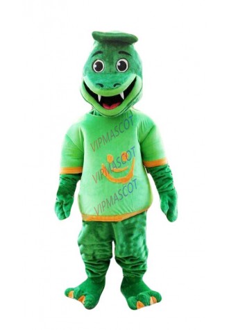 Green Dragon Mascot Costume Suit Cosplay Party Game Dress Outfit Halloween Adult