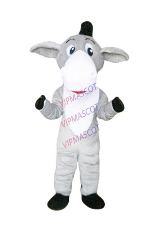 Halloween Lovely Deluxe Grey Donkey Mascot Costume Party Clothing Carnival Adult