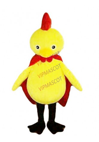 Yellow Chicken Mascot Costume Fancy Dress Halloween Adults Outfit Cosplay Party