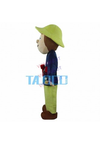High Fireman Sam Mascot Costume Firefighter Christmas Party Dress Suit Gift
