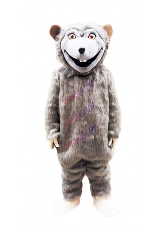 Grey Rat Mouce Mascot Costume Suit Cosplay Party Game Fancy Dress Outfit Adult