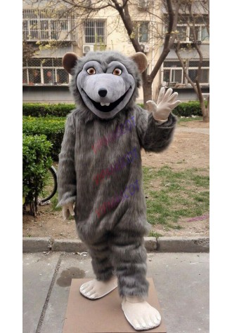 Grey Rat Mouce Mascot Costume Suit Cosplay Party Game Fancy Dress Outfit Adult