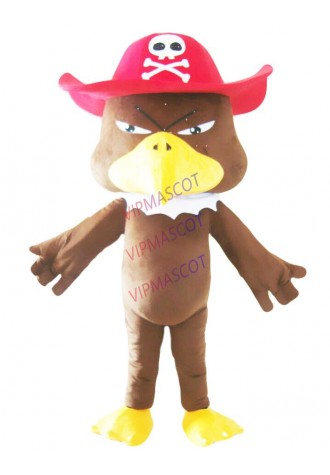 Pirate Eagle Mascot Costume Outfit Thanksgiving Bird Chicken Cosplay Turkey Suit