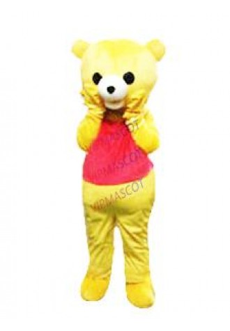 Brown Teddy Bear Mascot Costume Suit Cartoon Dress Adult Parade Halloween Outfit