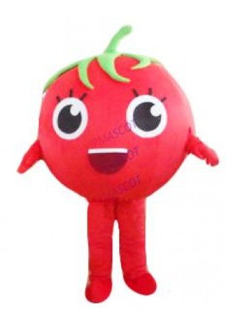 Advertising Store Costume Vegetable Tomato Girl Mascot Cosplay Adult Dress Party