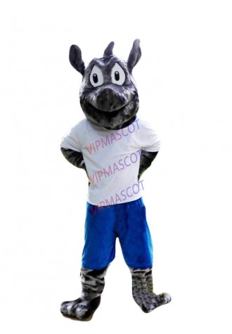 Rhino Mascot Costume Cosplay Party Game Dress Outfit Advertising Halloween Adult