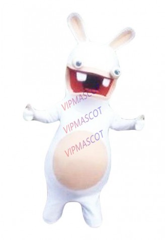 Rayman Raving Rabbids Mascot Costume Fancy Dress For Halloween Carnival Party A+