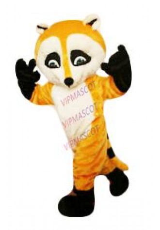 Halloween Yellow Raccoon Mascot Costume Cosplay Outfits Fancy Dress Adults Suit