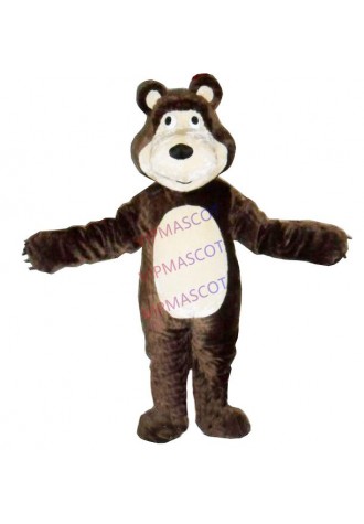 Martha Bear Mascot Costume Dark Brown Martha Bear Cartoon Cosplay Costume Anime