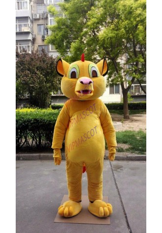 Lion Mascot Costume Cosplay Party Game Dress Outfit Advertising Halloween Adult