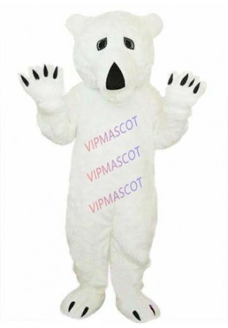 Selling High Quality Plush Polor Bear Adult Mascot Costume Fancy Dress Gift