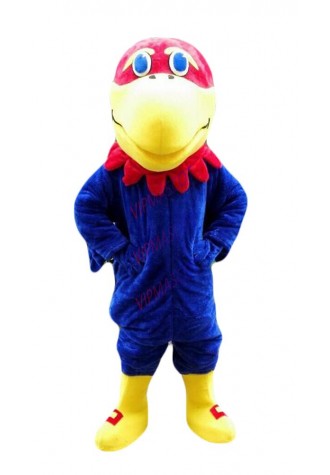 Blue Hawk Mascot Costume Suit Cosplay Party Game Dress Outfit Halloween Adult