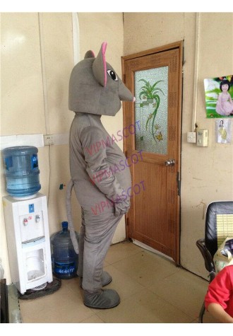Grey Mouse Mascot Costume Cartoon Dress Character Suit Cosplay Animal Party 2019