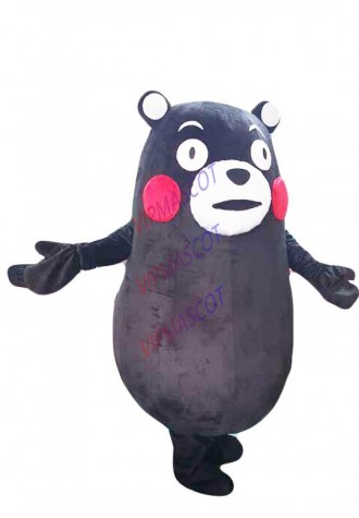 Kumamon Mascot Costumes Halloween Party Japanese Bear Cartoon Dress Cosplay Suit