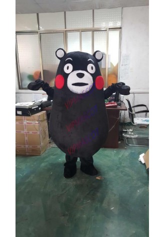 Kumamon Mascot Costumes Halloween Party Japanese Bear Cartoon Dress Cosplay Suit