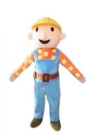 Adults mascot bob the builder costumes party fancy dress halloween clothing size
