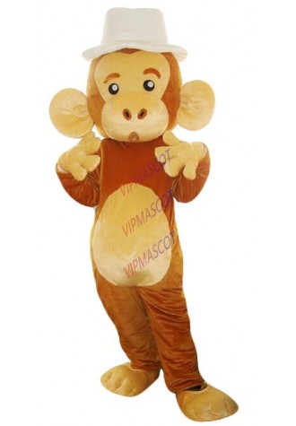 SALE STRAW HAT MONKEY MASCOT COSTUME FANCY DRESS OUTFIT ADULT SIZE GIFT A++