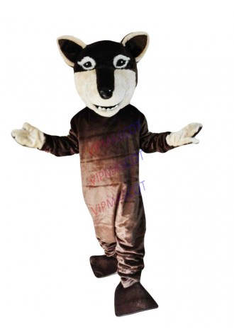 Cosplay Brown Wolf Mascot Costume Suit Party Fancy Dress Outfit Adult Advertisin