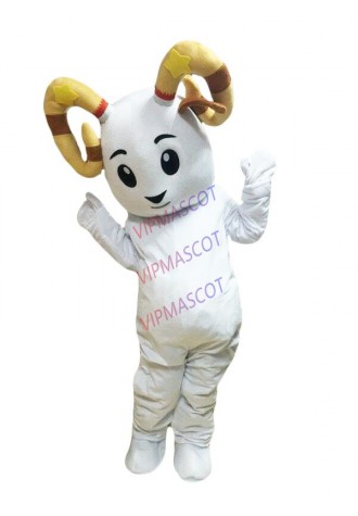White Sheep Mascot Costume Cosplay Party Fancy Dress Outfit Halloween Adult Suit