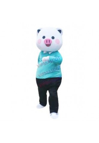 Adult Cosplay Pig Year Pig Mascot Costume Halloween Party Game Dress Outfits New