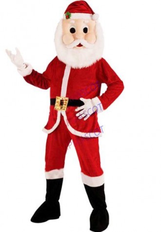 mascot men santa claus mascot costume santa mascot costume Chirstams xmas  santa claus fancy dree outfit suit