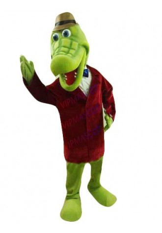 mascot Crocodile Mascot Costume Cartoon Character Crocodile Gena Mascotte Outfit Suit Fancy Dress