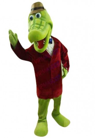 mascot Crocodile Mascot Costume Cartoon Character Crocodile Gena Mascotte Outfit Suit Fancy Dress