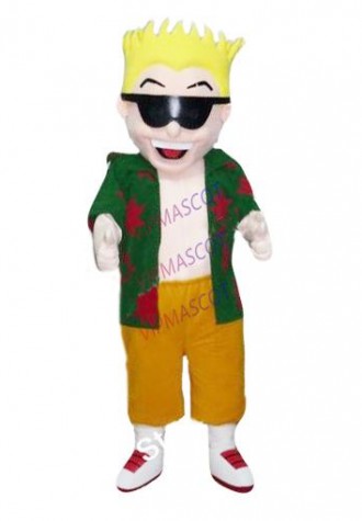 mascot Surfer Boy Mascot Costume Adult Size Cartoon Character Fancy Dress Outfit Suit EMS FREE SHIPPING