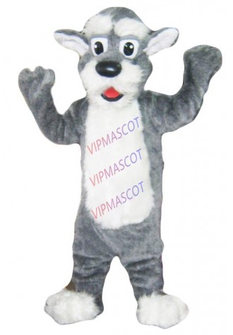 mascot Grey Dog Mascot Costume Adult Size DOG Animal Cartoon Mascotte Outfit Christmas Halloween Fancy Dress Suit